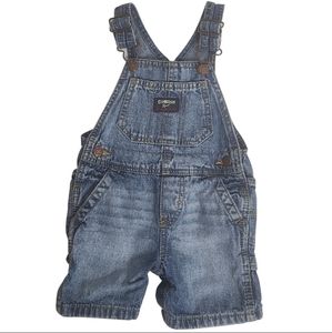 OSHKOSH UNISEX OVERALL DENIM BIBS SIZE 12 MONTHS